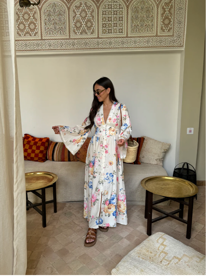 Evelina - Flower Maxi Dress