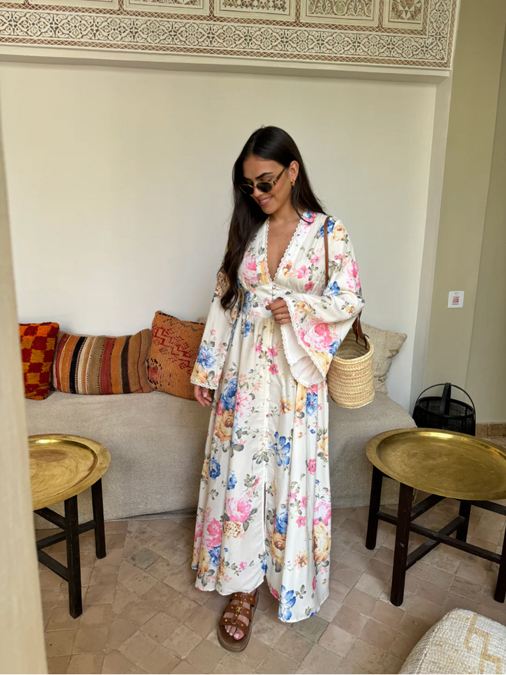 Evelina - Flower Maxi Dress
