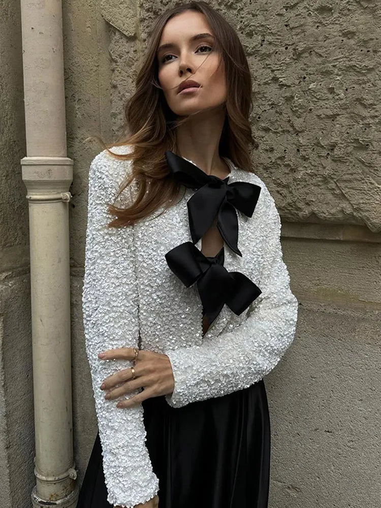 Imani™ | Glittery Bow Top