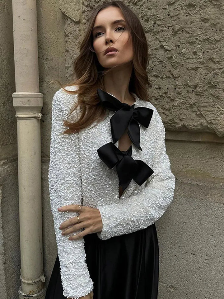 Imani™ | Glittery Bow Top