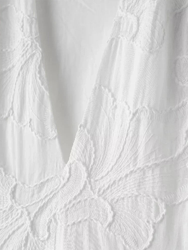 Raphaela™ | Embroidered puff dress