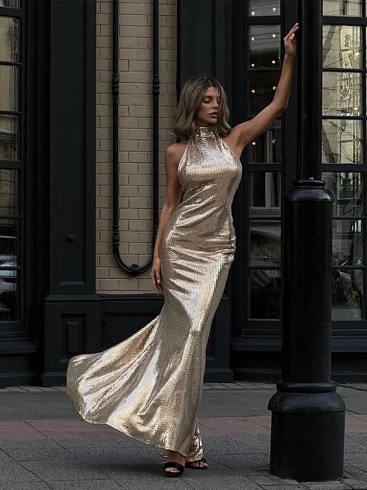 Estrella™ | Radiant metallic dress