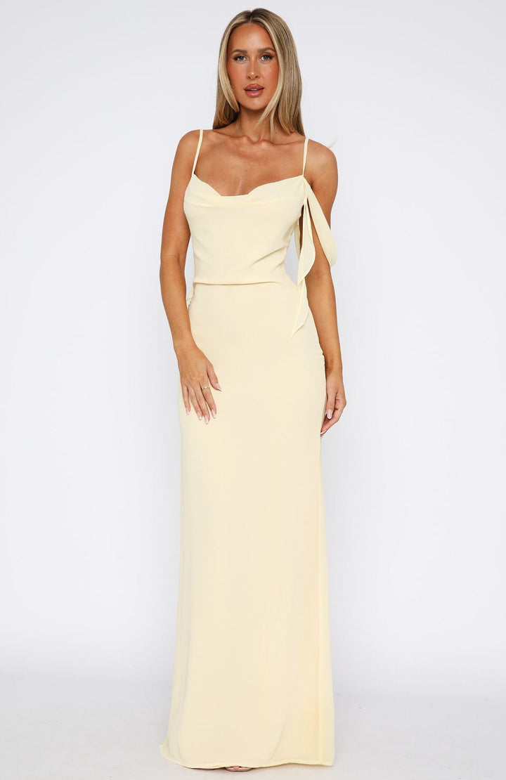 Mae- Lemon Love Blossoms Maxi Dress