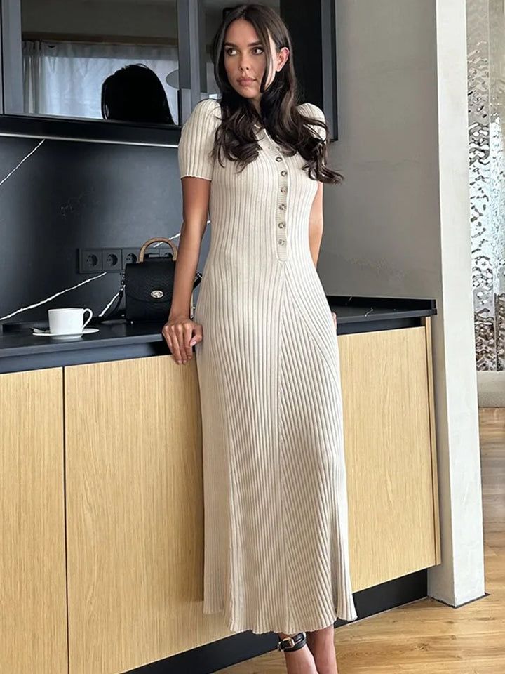 Neti - Loose High Waist Maxi Dress