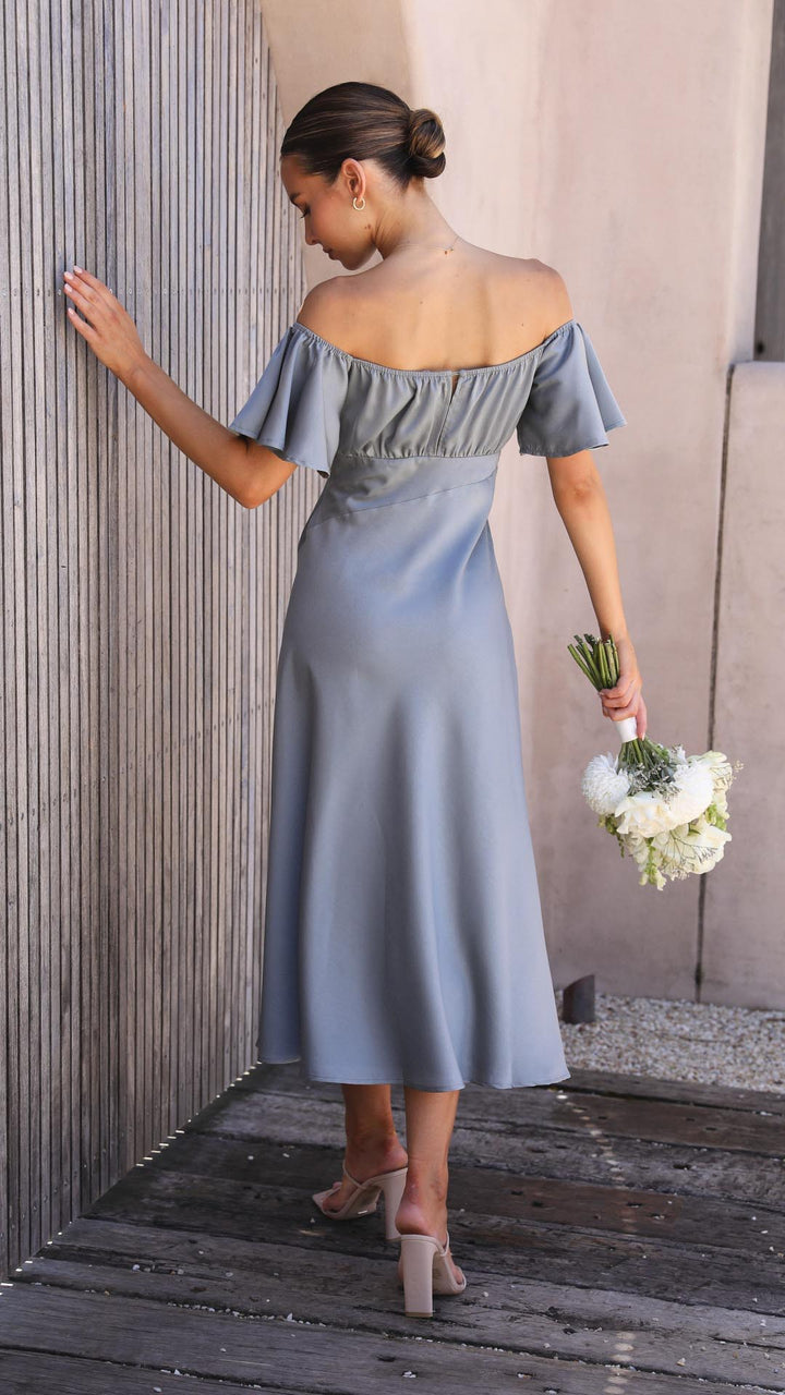 Nalani - Butterfly Sleeve Off-Shoulder Maxi Dress