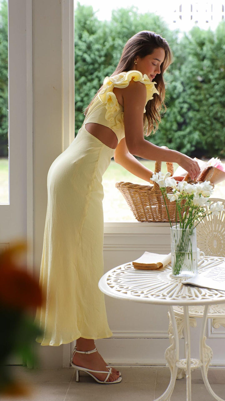 Blaire - One-Shoulder Cutout Maxi Dress