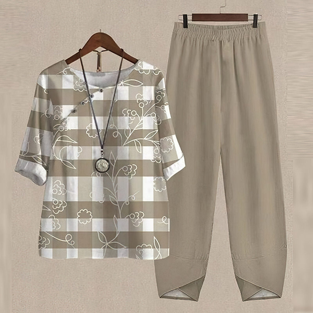 Liv - Elegant and Comfortable Shirt and Pants Set