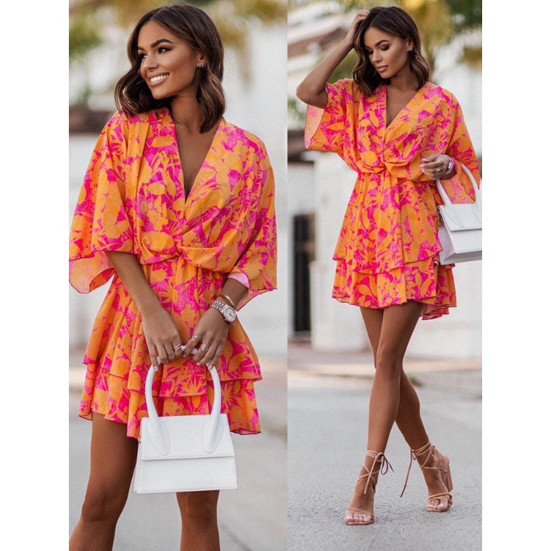 Valora - Floral Mini Dress