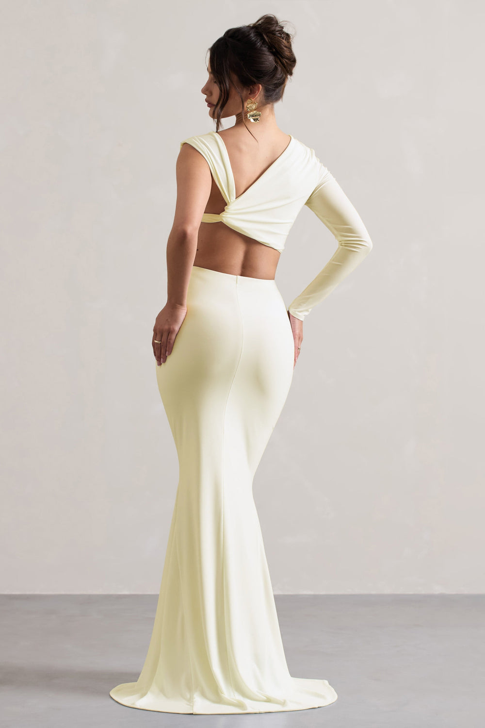 Neomie™ | Cream Fishtail Maxi Skirt