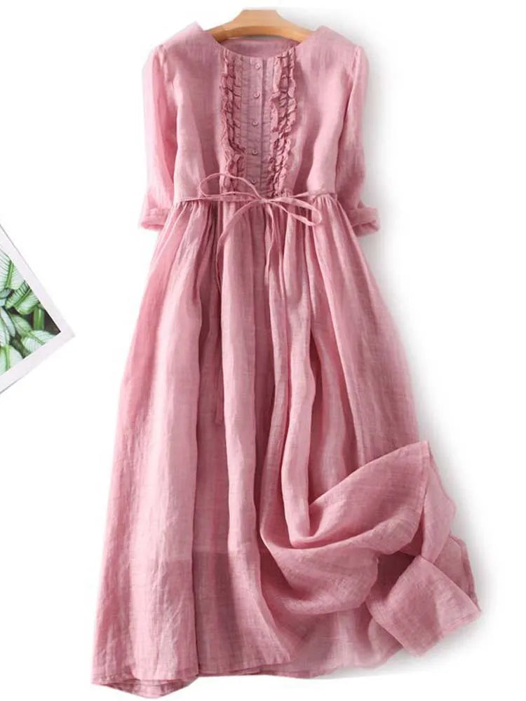 Milou - Stylish Linen Dress