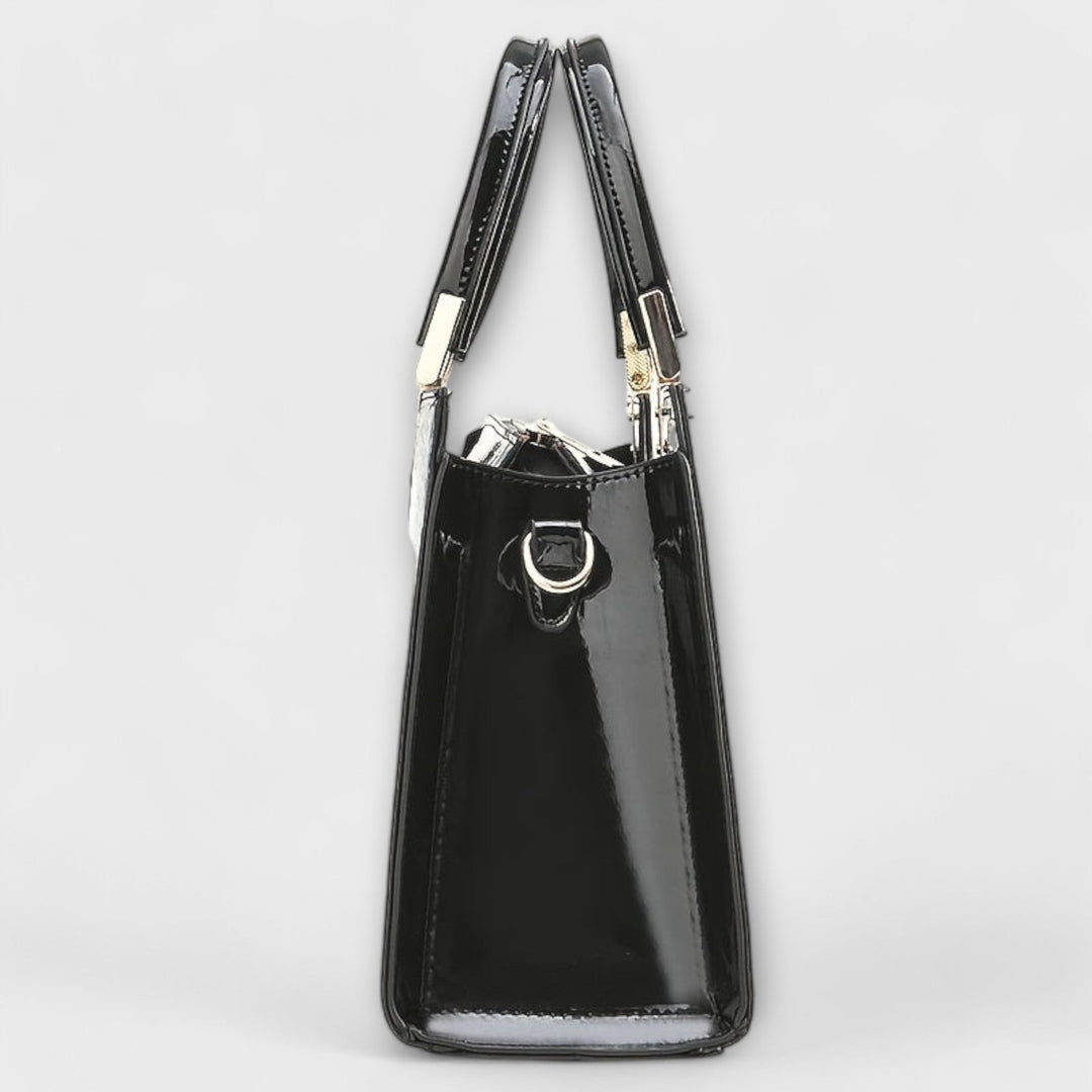 Aralune -  Shiny crocodile print handbag