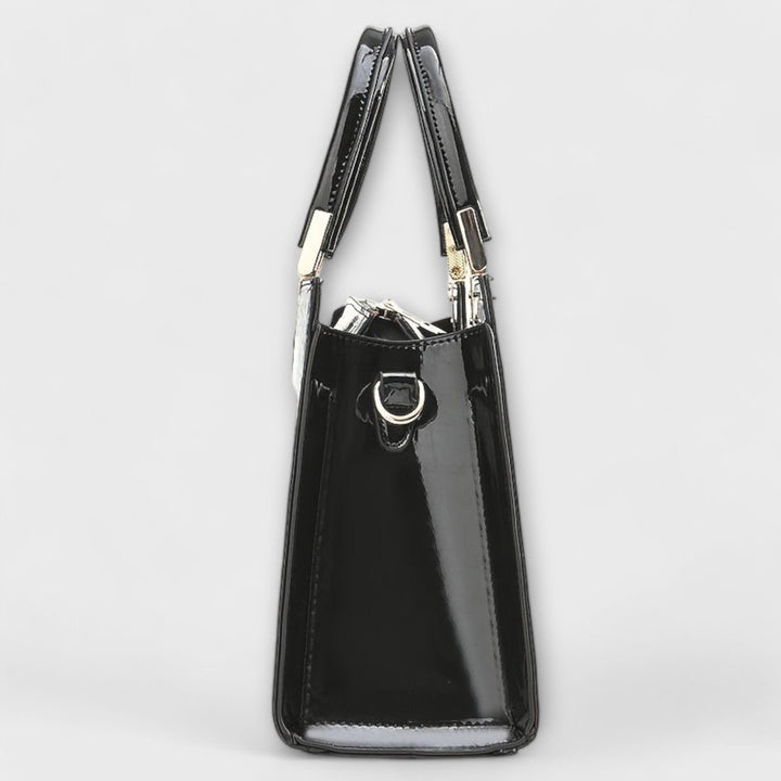 Aralune -  Shiny crocodile print handbag
