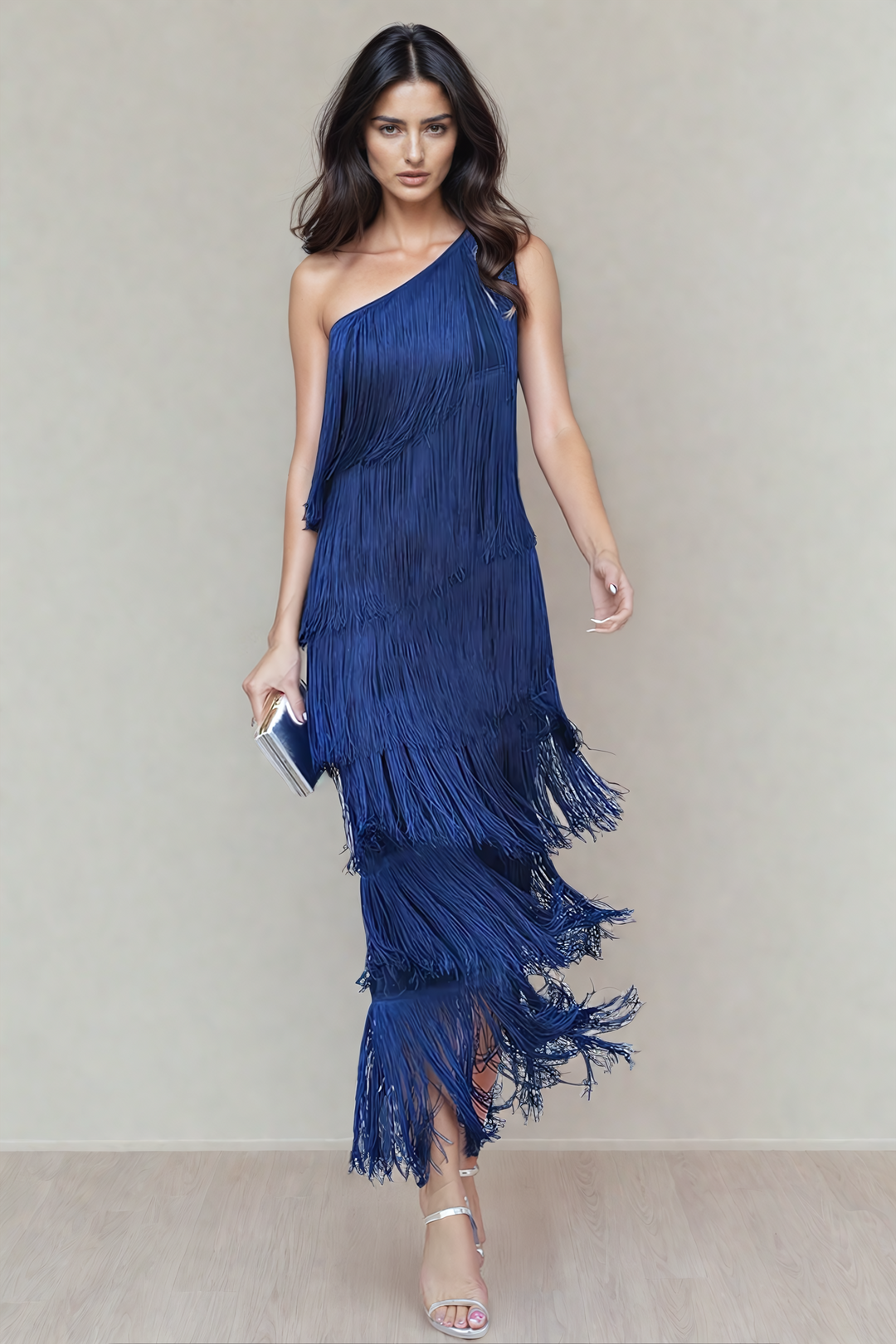 Lauren - Maxi abito con frange