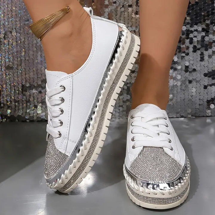 Crissa™ |  Rhinestone Orthopedic Sneakers