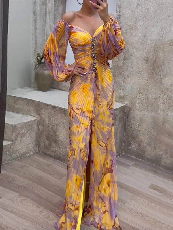 Gisselle - V Neck Maxi Dress