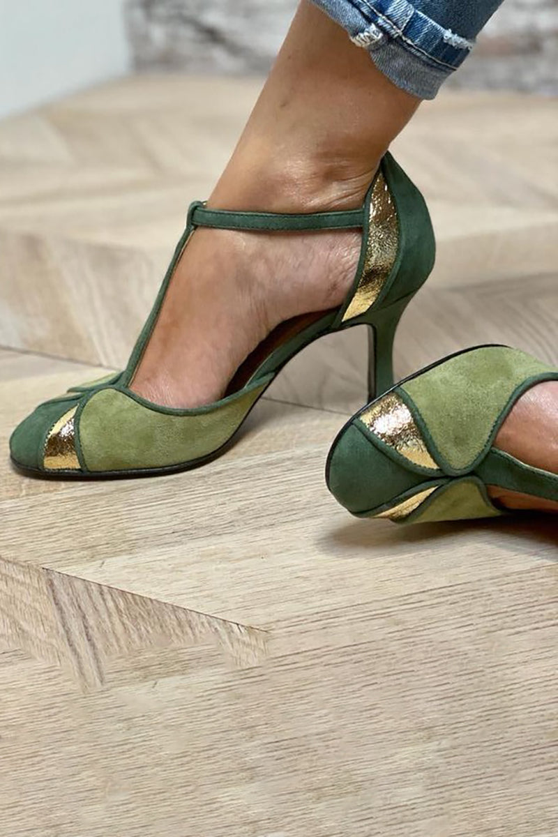 Carley™ - Tacchi con cinturino patchwork