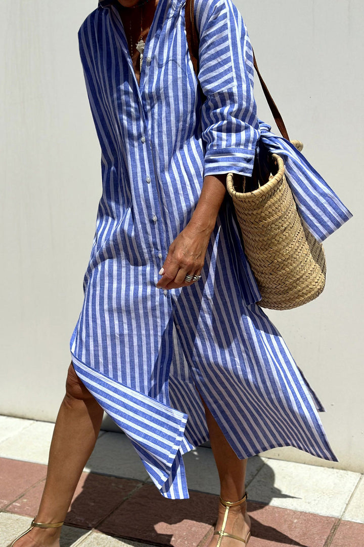 Sophia | Striped Shirt Dress