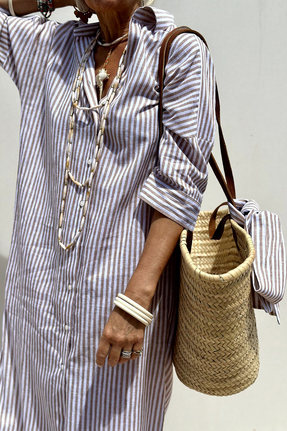 Sophia | Striped Shirt Dress