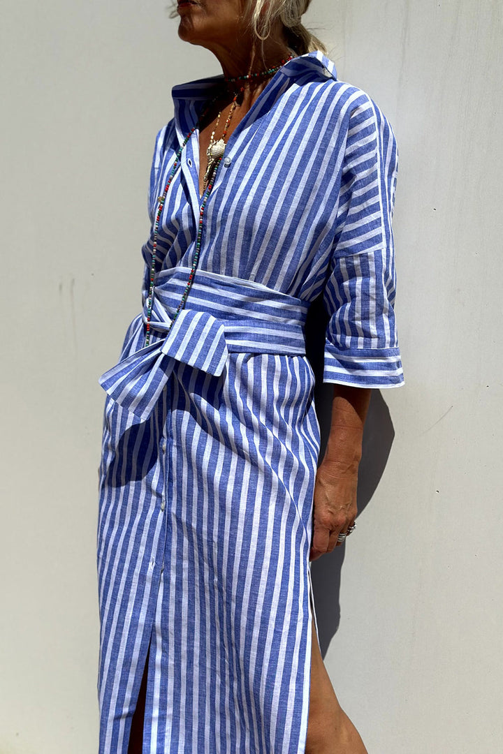 Sophia | Striped Shirt Dress