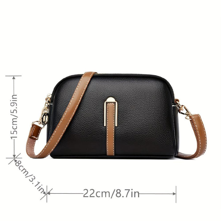 Beate – Litchi Embossed Crossbody Bag