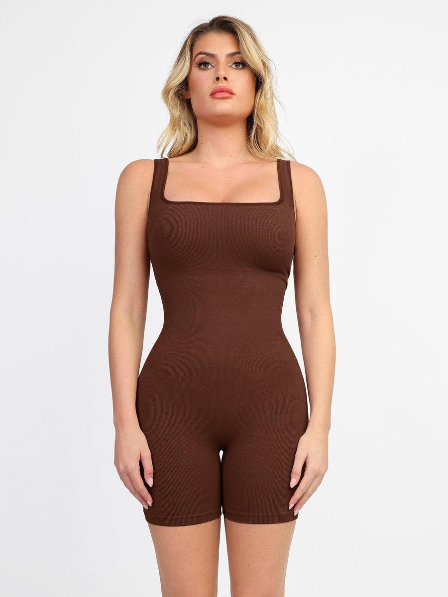 Seamless Square Neck Romper