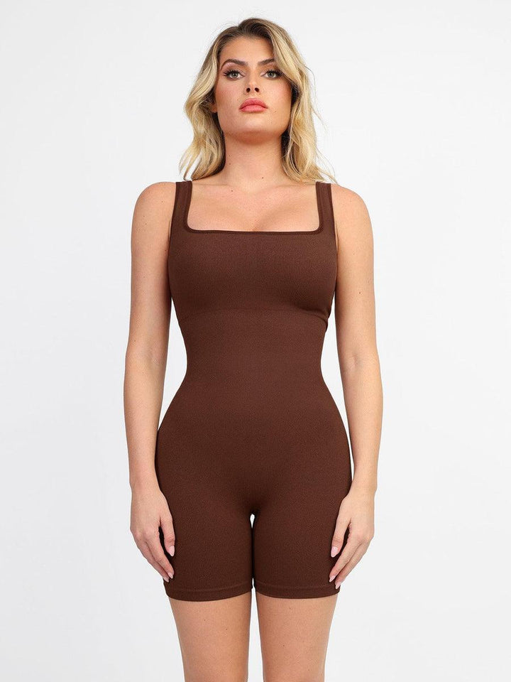 Seamless Square Neck Romper