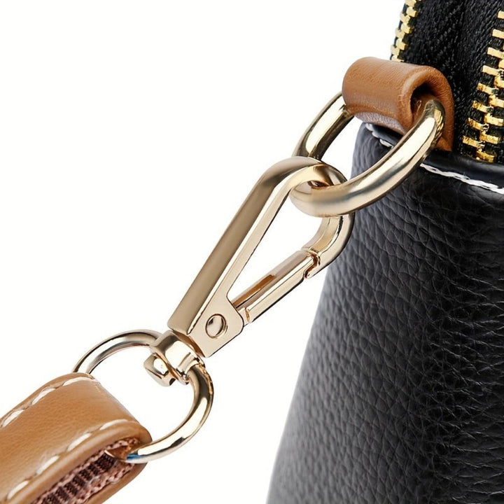 Beate – Litchi Embossed Crossbody Bag