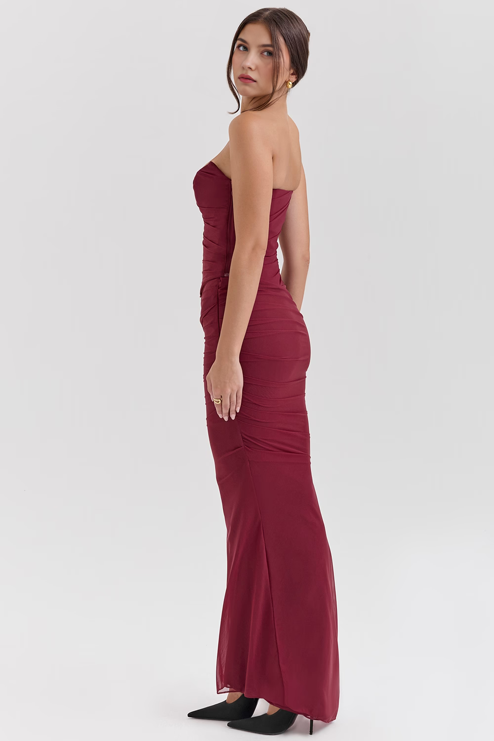 SERAPHINA - MESH CORSET MIDI DRESS
