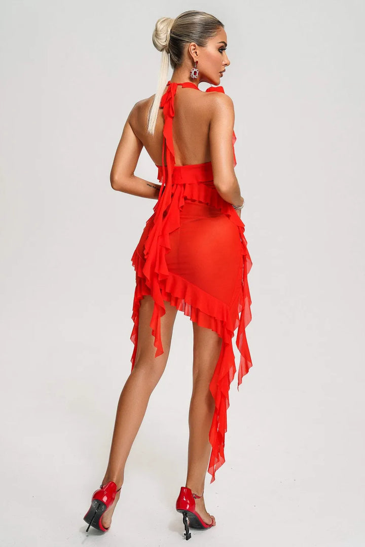 Alayah | Vestito midi a rete