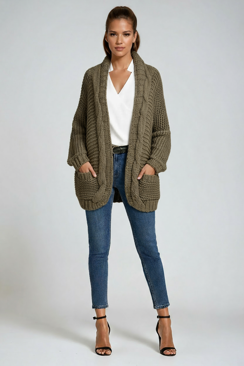 Amara | Knitted Long Sleeve Cardigan