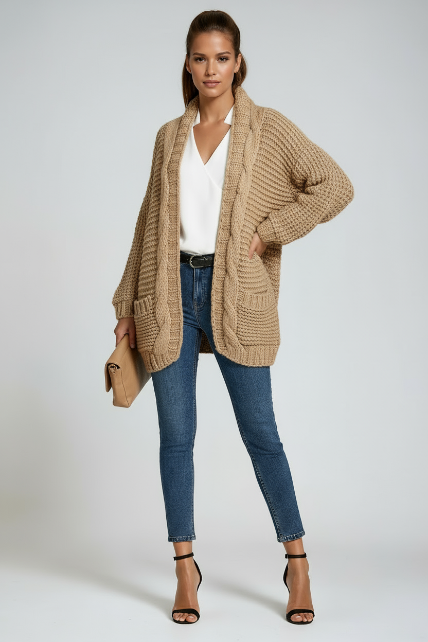 Amara | Knitted Long Sleeve Cardigan