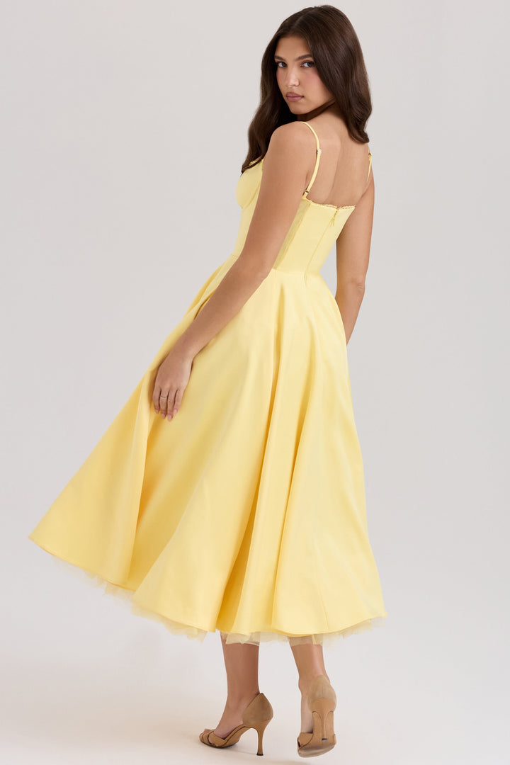 Luce - Abito midi in tulle e raso