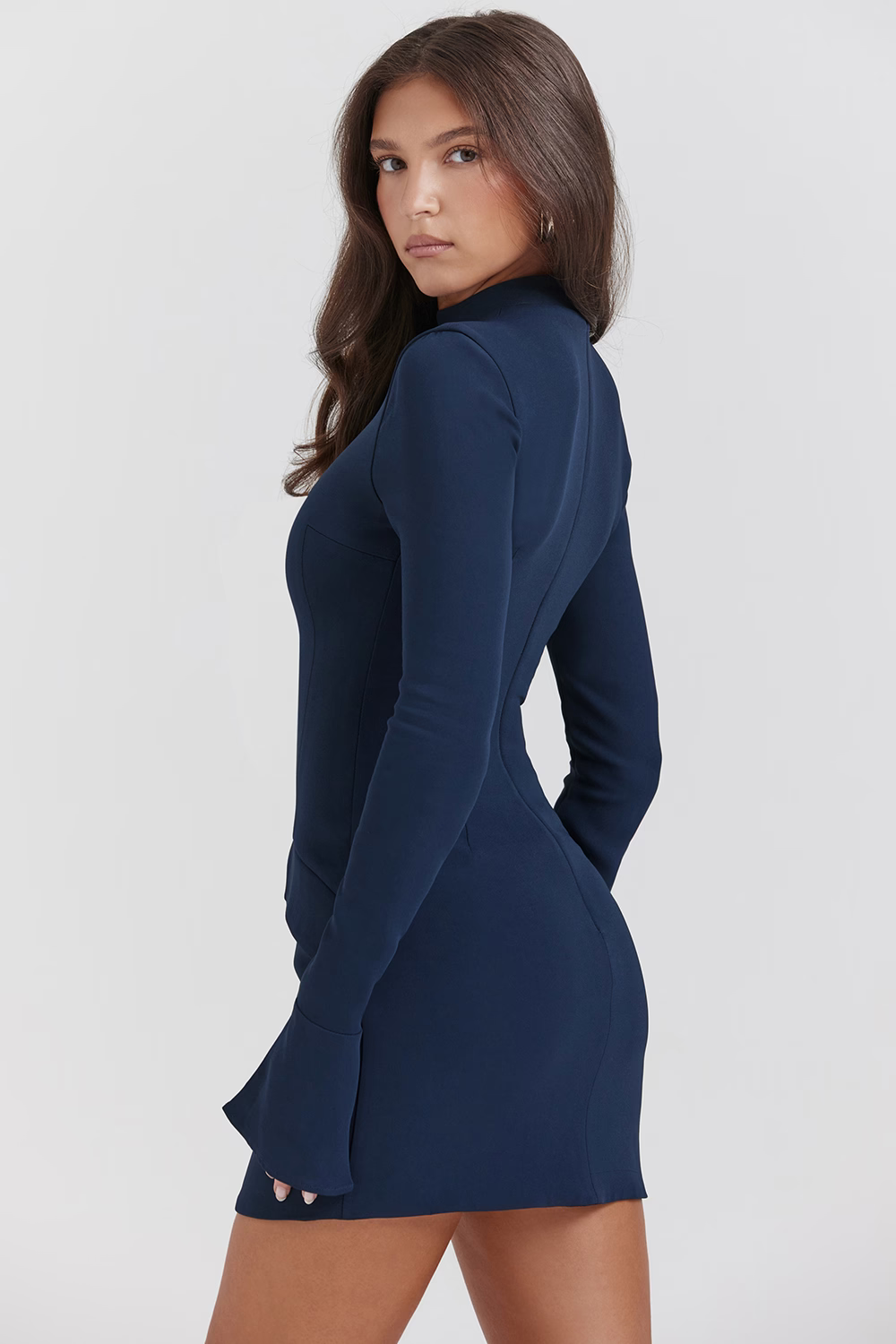 Zevuri ™ | Knitted, figure-hugging mini dress with pocket detail