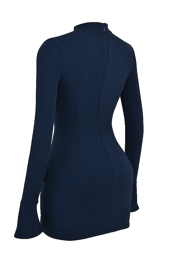 Zevuri ™ | Knitted, figure-hugging mini dress with pocket detail