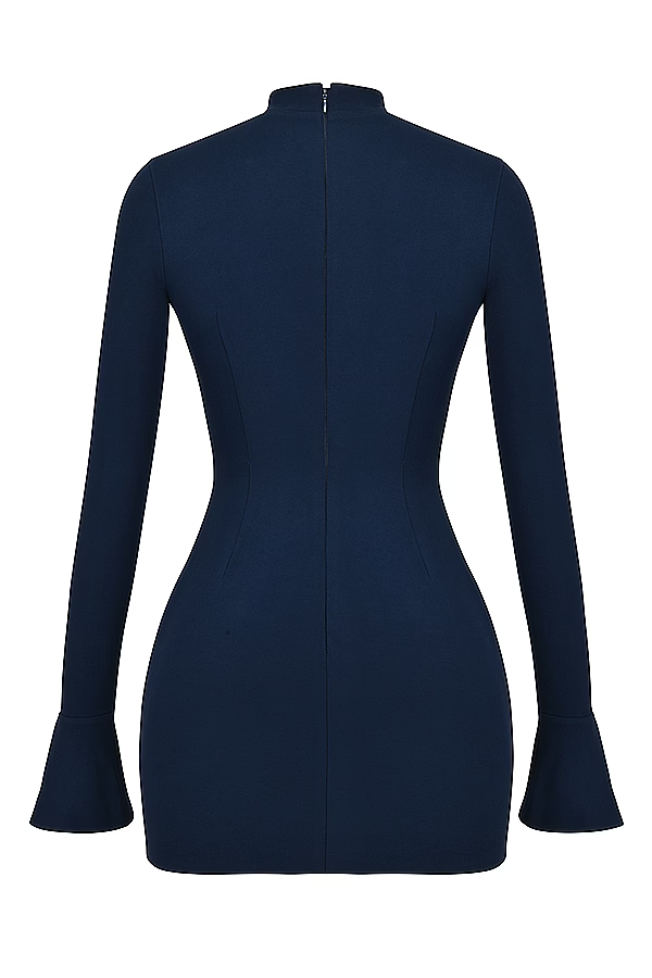 Zevuri ™ | Knitted, figure-hugging mini dress with pocket detail