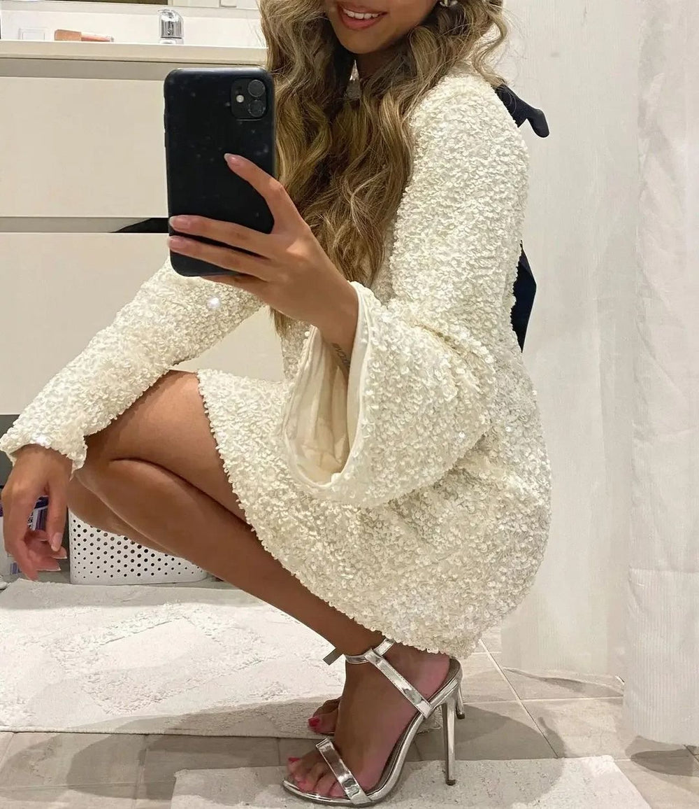 Izzy™ | Sequin Bow Dress