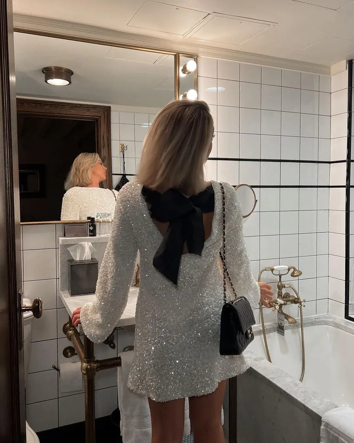 Izzy™ | Sequin Bow Dress