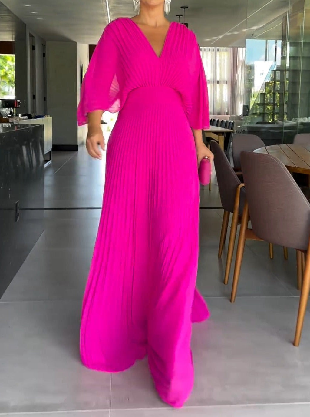 Sassa - Maxi abito con scollo a V
