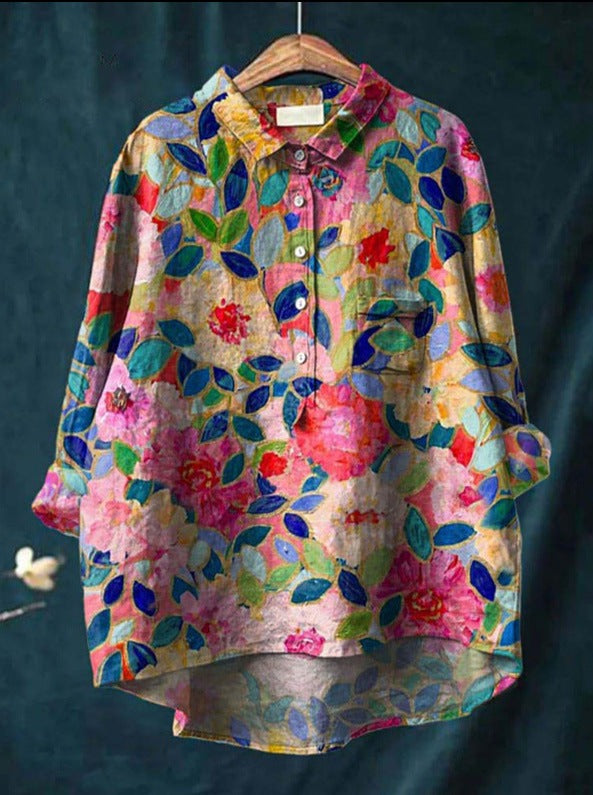 Margot - Classic Floral Blouse