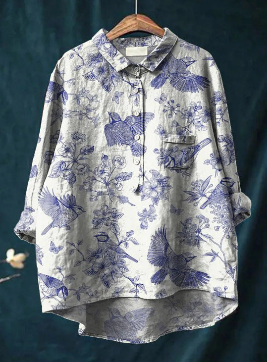Margot - Classic Floral Blouse