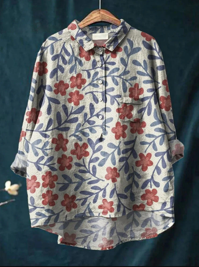 Margot - Classic Floral Blouse