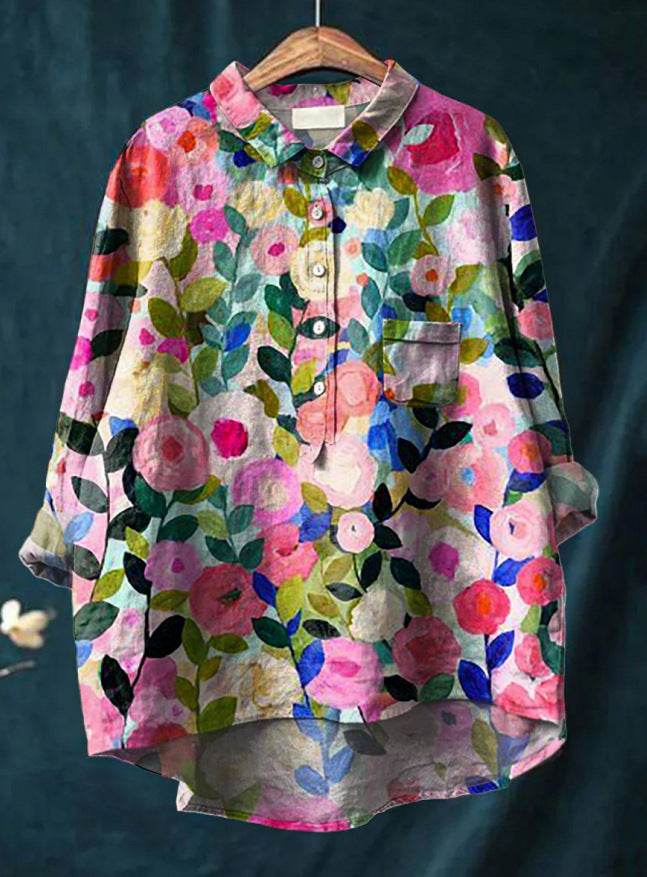 Margot - Classic Floral Blouse