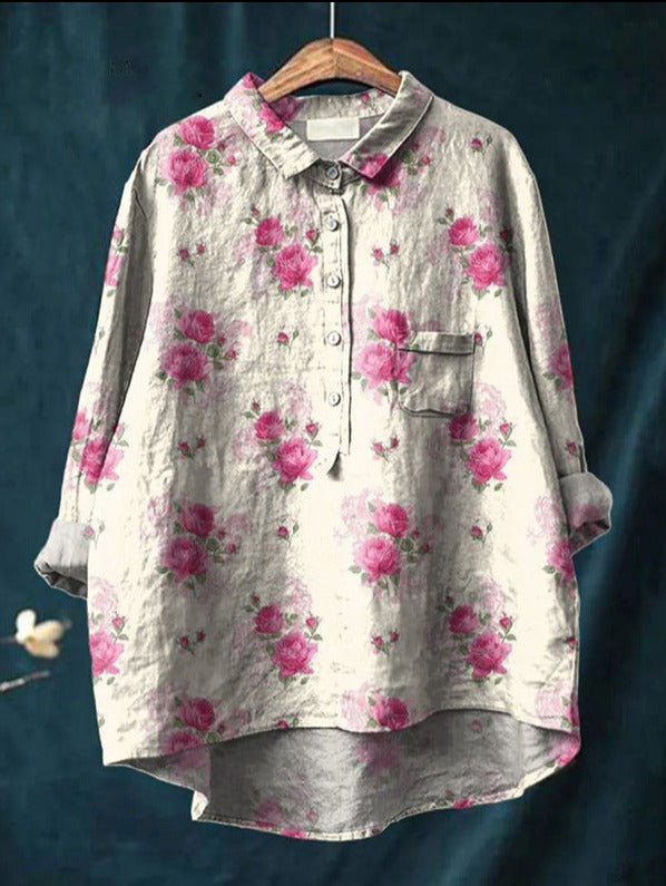 Margot - Classic Floral Blouse
